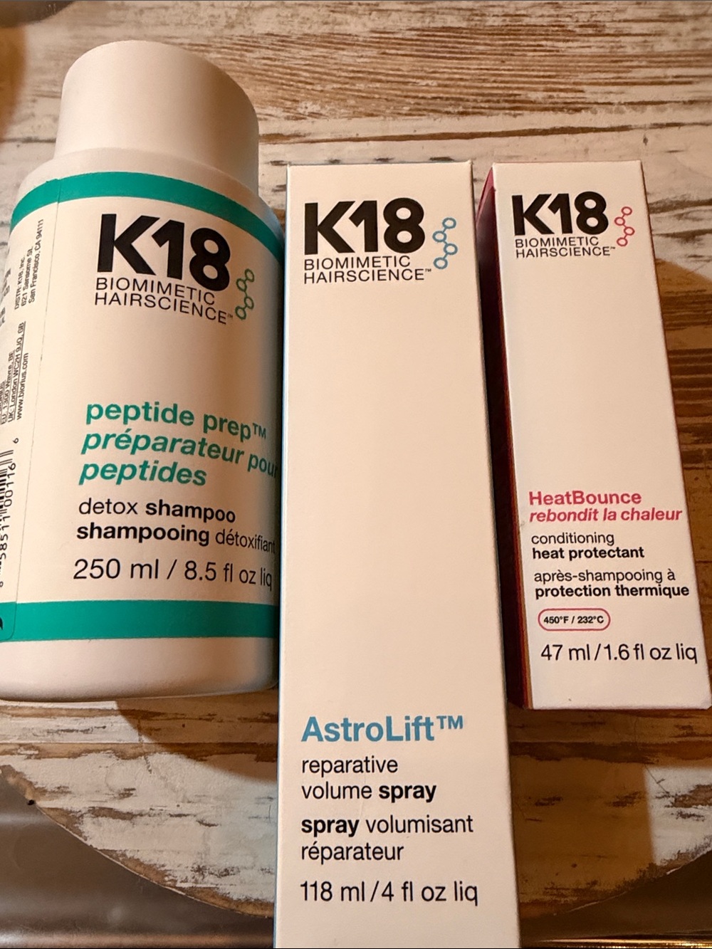 K18 Bundle Shampoo/AstroLift/Heatbounce